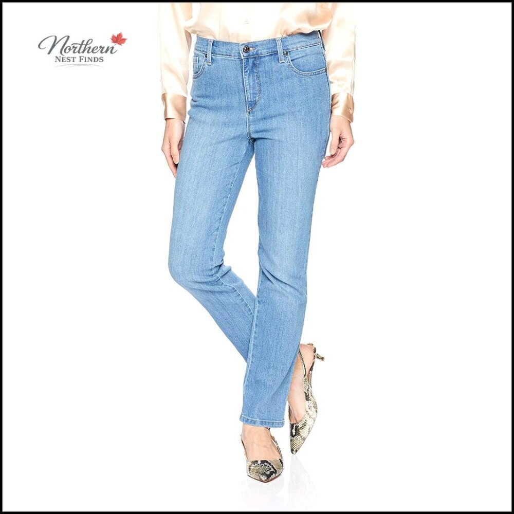 High Rise Tapered Jeans Classic Fit Comfort Waist